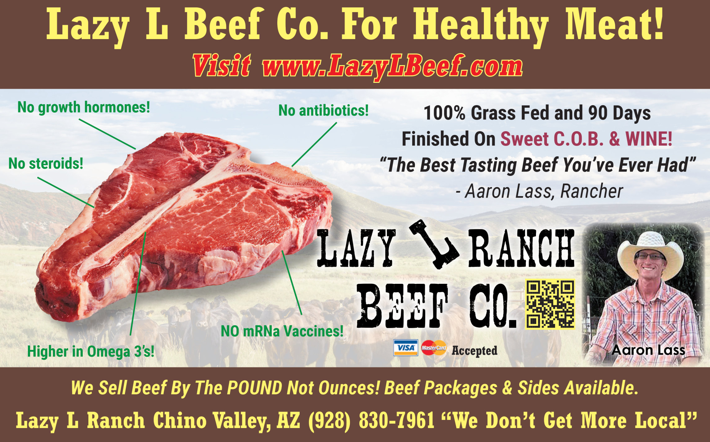 Lazy L Ranch Beef Chino Valley, AZ Arizona Kobe Lazy L Ranch Beef Chino Valley, AZ Arizona Kobe